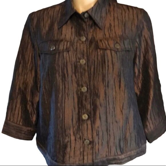 Ruby Rd Woman Jacket Size 16W Brown - Picture 1 of 7